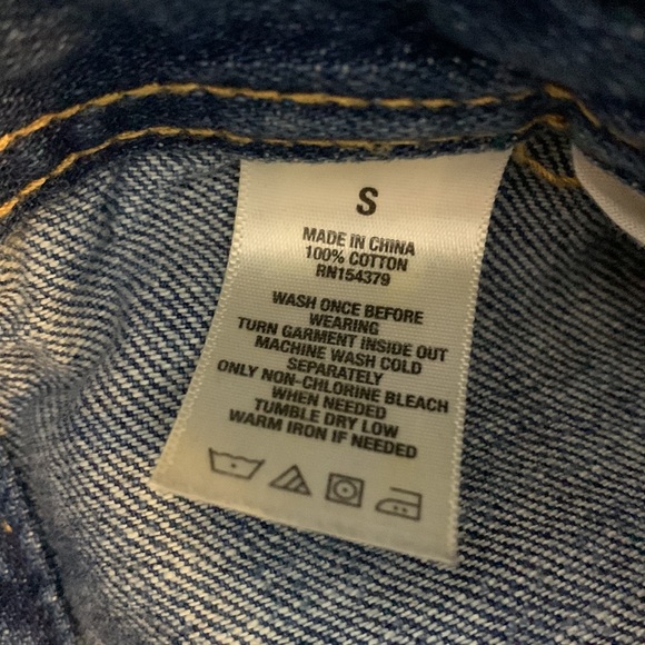 Aeropostale | Dark Denim Adjustable Distressed Fitted Back Pocket Overall Size S - Picture 11 of 12